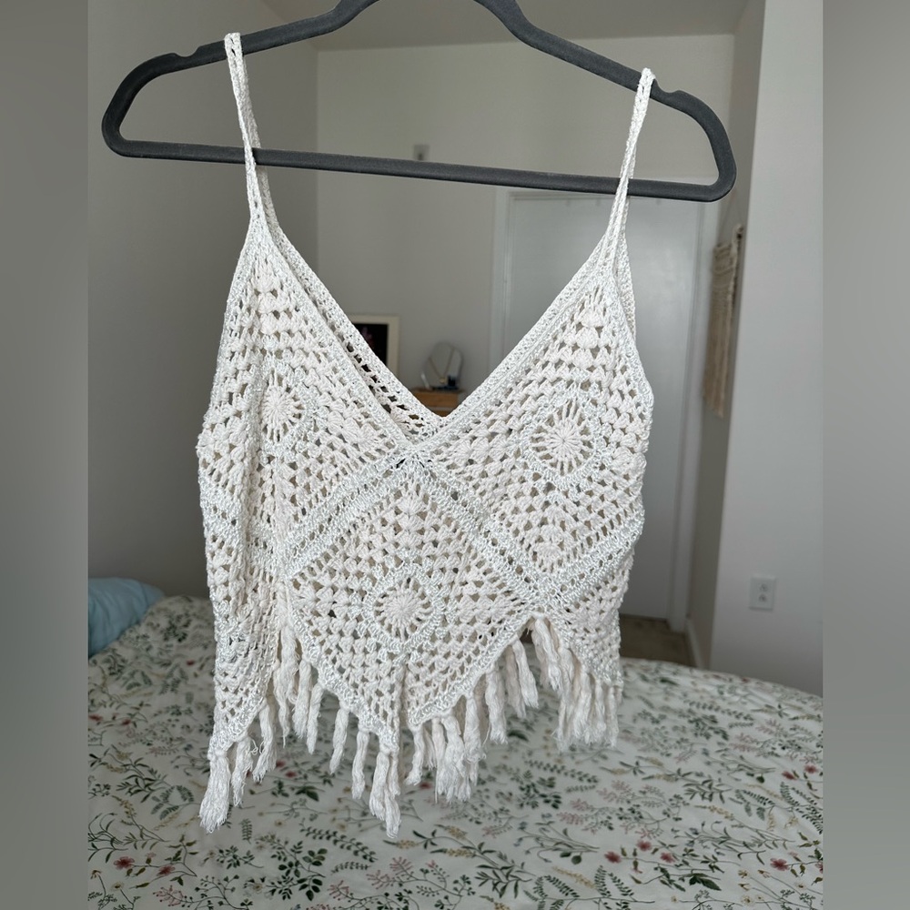American Eagle Crochet Tank
